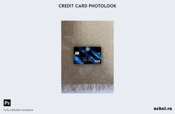 цифровая загрузка США USAA банк карта для подписи с фотоизображением передний ша